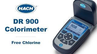 How to run a Free Chlorine Test using the Hach DR 900 Colorimeter [upl. by Bible]