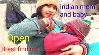 Feeding breast milk to baby Indian [upl. by Foss]