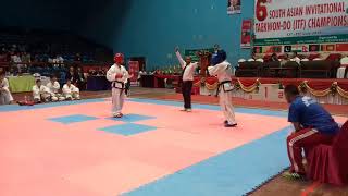 Nepal VS Turkmenistan South Asian Invitational ITF Taekwondo Championship Nepal [upl. by Jarred]