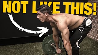 How to do Barbell Rows PROPERLY for a Big Back AVOID MISTAKES [upl. by Christabel]