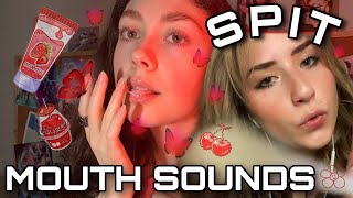 ASMR 20 Different Objects for 20 Different Spit Paintings  mouth sounds collab w AsmrJuicy [upl. by Aridan]