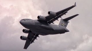 C17 Flyover of Charlotte Motor Speedway BOA Roval 400 93018 [upl. by Gadmon]