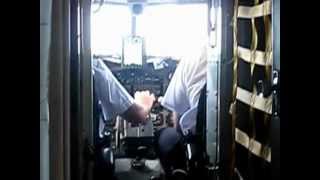 Douglas DC3 Dakota Flight onboard view take off and landing [upl. by Kermit]