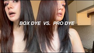 I Compare Box Hair Dye vs Pro Hair Dye [upl. by Nadnal]