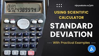 Standard Deviation With Examples Using Scientific Calculator  Stdev On Scientific Calculator [upl. by Niven]