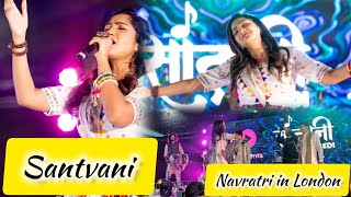 Santvani Trivedi in Wembley London Navratri Garba 2024 Gujarati 4K [upl. by Burkley66]