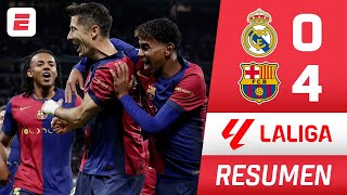 Barcelona HUMILLÓ al Real Madrid GOLEADA 40 con GOLES de Lewandowski Raphinha y Yamal  La Liga [upl. by Drof]