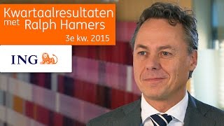 3Q2015 kwartaalcijfers met CEO ING Groep Ralph Hamers [upl. by Fronia]