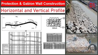 Horizontal and Vertical Profile of Gabion Wall  Gabion Wall for Flood Protection I Protection Work [upl. by Ingraham216]