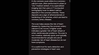 what is city coronary scan [upl. by Leahcimnoj241]