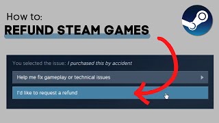 How To Refund Games on Steam  Easy Method [upl. by Lubet]