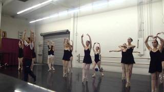 Advanced Ballet Class Pointe Center Combinations Pirouettes Ages 1418 [upl. by Buckler574]