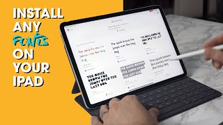 The Complete Guide to Installing and Using Fonts on an iPad [upl. by Marek]