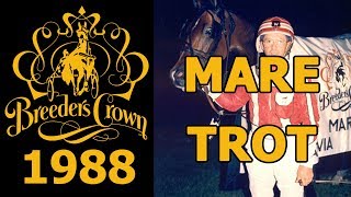 1988 Breeders Crown  Armbro Flori  Mare Trot [upl. by Neveda]