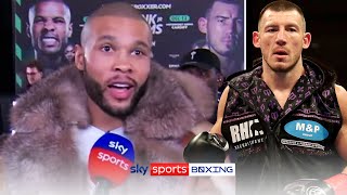 quotIts EMBARRASSINGquot  Chris Eubank Jr reacts to Liam Williams taunts at press conference [upl. by Dinnie]