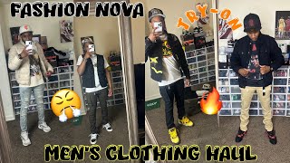 FASHION NOVA TRY ON HAUL   MENS AFFORDABLE CLOTHING 2024 👕👟🔥 [upl. by Nolrak]