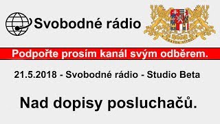 2152018  Svobodné rádio  Studio Beta  Nad dopisy posluchačů [upl. by Press]