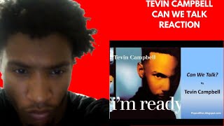 Tevin Campbell  Can We Talk  REACTION [upl. by Cirilo806]