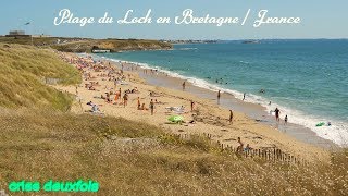 Plage de Bretagne  Le Loch  GuidelPlage  4K  Sable Fin  Vagues  Morbihan  Bretagne  France [upl. by Eidolem]