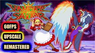 VAMPIRE SAVIOR  REMASTERED  UPSCALE  60FPS  8K [upl. by Boffa431]