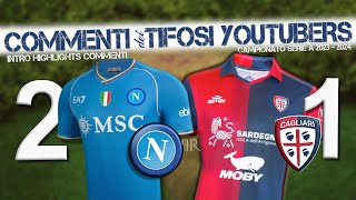 NAPOLI 2 – CAGLIARI 1 Intro  highlights  commenti youtubers [upl. by Eiramrefinnej]