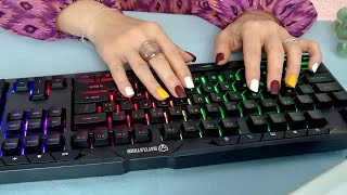 ASMR Typing on a Clicky Gaming Keyboard for Work • No Talking [upl. by Massimiliano]