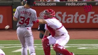 WSHCIN Harper hit in the back exchanges words [upl. by Bailie]