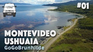 From Montevideo Uruguay to Ushuaia Argentina  Road trip through South America  Video 01 [upl. by Grati]