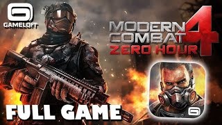 Modern Combat 4 Zero Hour AndroidiOS Longplay FULL GAME No moderncombat4 [upl. by Marb]