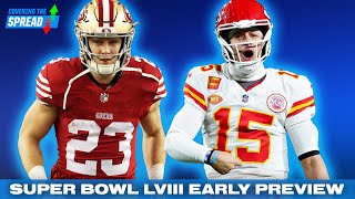 Super Bowl LVIII EARLY Betting Preview  Covering The Spread [upl. by Airdnazxela420]