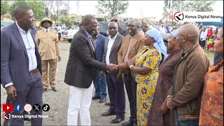 See how President Ruto was received in Kayole today for a Sunday Service [upl. by Nohsram]