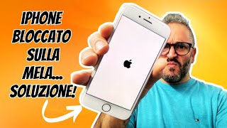 iPhone bloccato sulla mela o schermo nerobianco come risolvere senza perdere i dati [upl. by Garmaise]