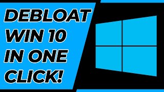 How to Debloat Windows 10 and Make It Super Fast EASY 😎🔥💯 [upl. by Katerina22]