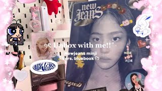 Newjeans albüm unboxing🐇 minji vers Bluebook 🪄 [upl. by Siravrat]