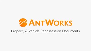 Repossession Documents Demo  AntWorks  CMR [upl. by Vigen75]