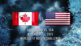 WORLD U17 CHALLENGE HIGHLIGHTS USA vs Canada Red 11723 [upl. by Aronoh362]