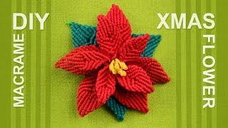 How to make Christmas Flower Poinsettia [upl. by Narf]