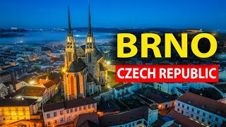 🇨🇿 Brno Czech Republic from a drone Sunrise from the sky [upl. by Ydisahc]