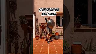 Spanish Rapier and Shield hema historicalfencing martialarts sword destreza fencing esgrima [upl. by Ennovyahs778]