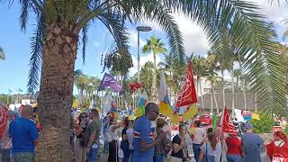 Manifestación en Hotel Maspalomas Dunas [upl. by Cave286]