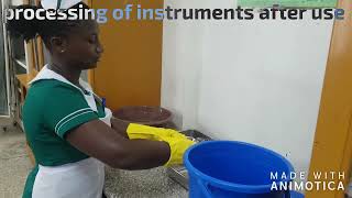 processing of instrument after use nursingart247 [upl. by Emirak]