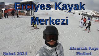 Erciyes Kayak Merkezi Hisarcık Kapı Tüm Pistler 2024 [upl. by Ennahoj]