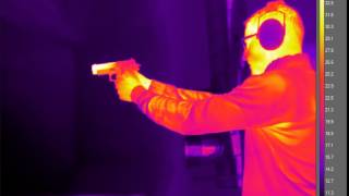 FLIR T660  SIG Sauer P226 Shooting  radiometric IR video [upl. by Flanagan246]