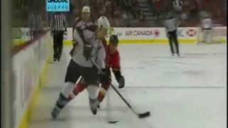 Wojtek Wolski Tremendous Goal vs Flames 10282009 [upl. by Hobie]