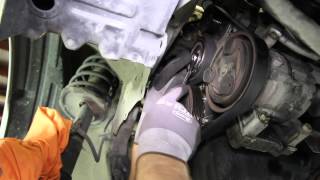 How to Install a Water Pump for a Nissan 18L 4 cyl Engine  Advance Auto Parts [upl. by Arbas]