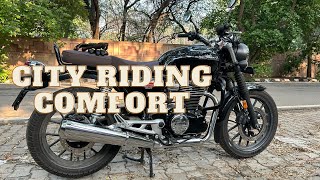 City Riding Experience amp Comfort  2023 Honda CB 350 Highness  DLX PRO  Pearl Black [upl. by Trinl946]