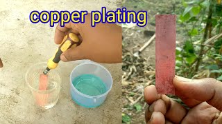 electroless copper plating at home  how to do copper plating at home  homemade copper plating [upl. by Duile603]