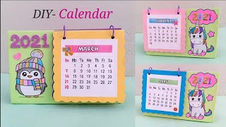 How to make Calendar at home  DIY Calendar 2021  Paper Calendar Ideas  Art and Craft with Paper [upl. by Timmi]