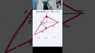 maths matemática matematika MEDIANA EN TRIANGULO RECTO🤓👻🙂‍↕️🙂‍↔️ [upl. by Bac]