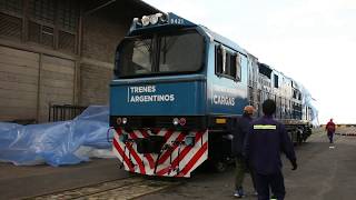 LLEGARON 20 NUEVAS LOCOMOTORAS PARA REACTIVAR EL TREN DE CARGAS [upl. by Fesuoy]